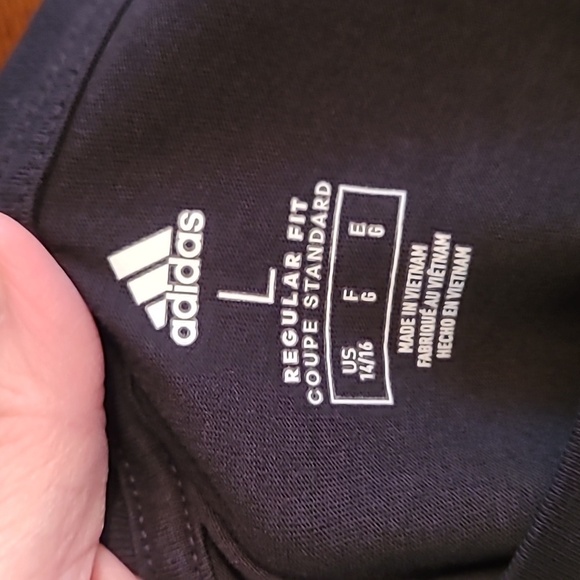 Adidas boy's long-sleeved Tshirt size Large 14/16 - Picture 5 of 5